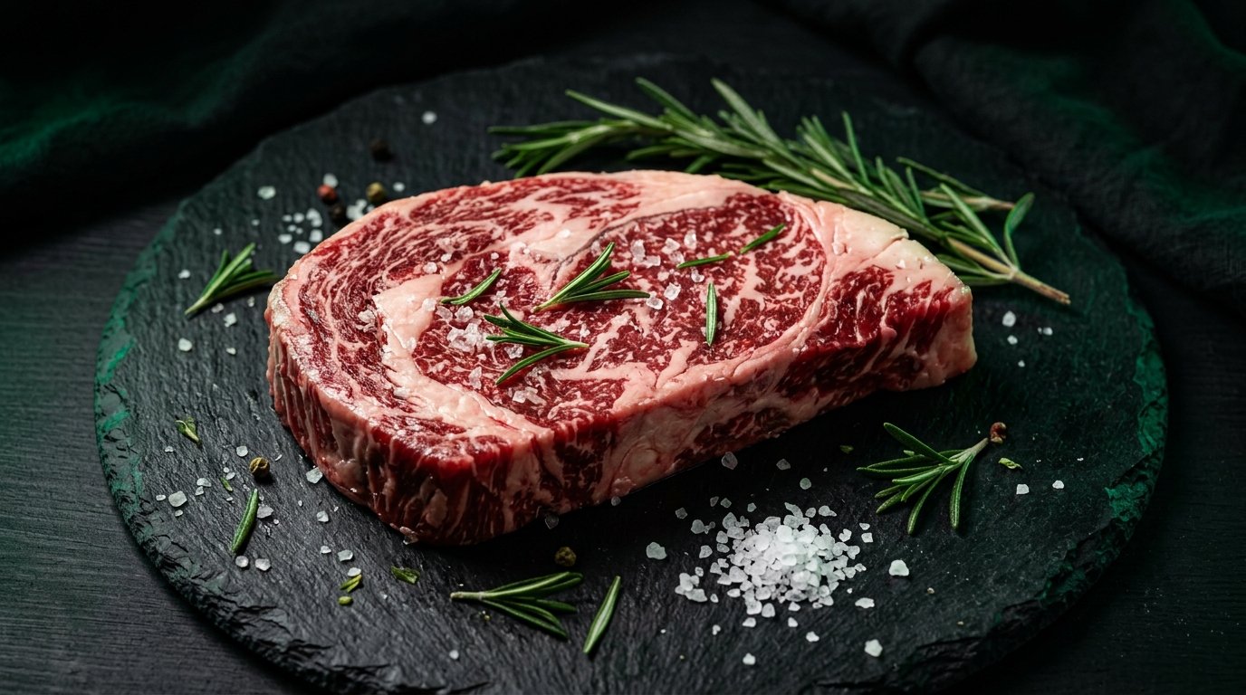 Wagyu Ribeye Steak background